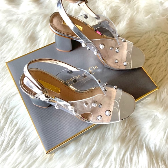 Louise et Cie Pearl Stud Embellished Dress Sandals - Picture 8 of 9